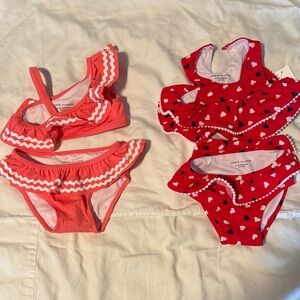 Janie & Jack Baby Girl Swimsuits 12-18 Months